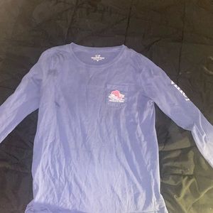 Medium Navy Blue Vineyard VinesLong Sleeve Shirt